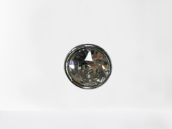 Set 20 nasturi metalici cu picior si cristale Swarovski / Mabotex 0.8cm