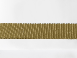 Rola 25 metri banda 100% poliester gros grain camel 10 mm