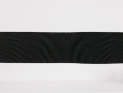 Rola 25 metri banda poliester 100%, gros grain,neagra,38mm