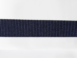Rola 25 metri banda poliester 100 % gros grain fina bleumarin 1cm