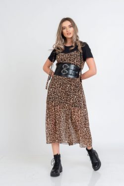 Brau dama piele naturala neagra Attitude