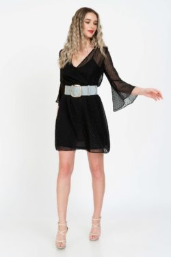 Curea piele naturala gri Dorothea