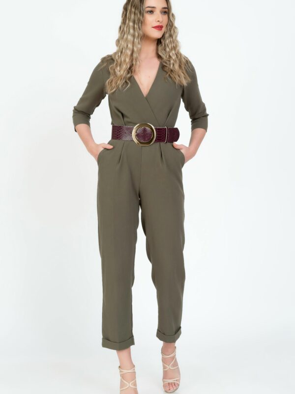 Curea piele naturala bordo print sarpe Casandra