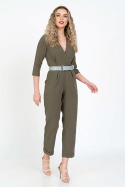 Curea piele naturala gri cald Prianka