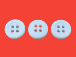 Set 3000 nasturi poliester cu patru gauri ,albi,mati 12mm(20L)