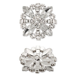 Set 4 nasturi bijuterie mari cu cristale L.60 (3.8 cm )
