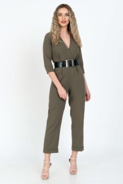 Curea piele naturala neagra lucioasa print croco Diva