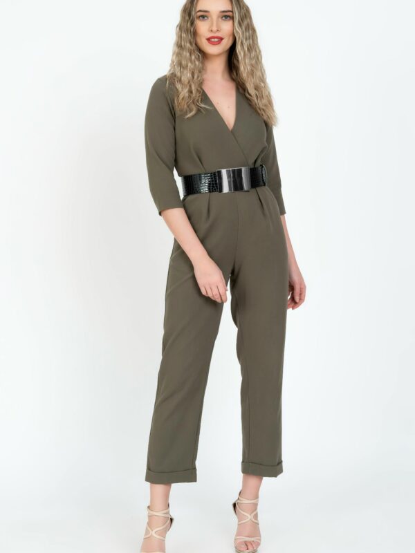 Curea piele naturala neagra lucioasa print croco Diva