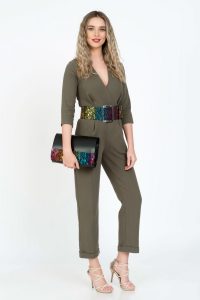 Plic dama piele naturala neagra cu print multicolor