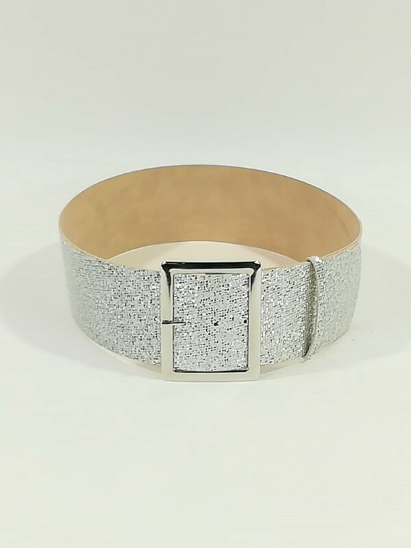 Curea eleganta glitter square argintie Club