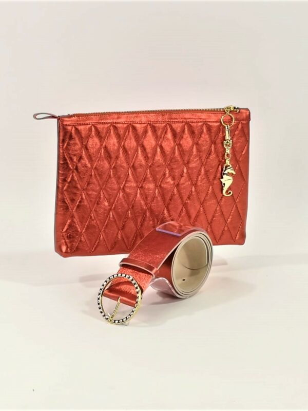 Set cadou Lady M rosu metalizat