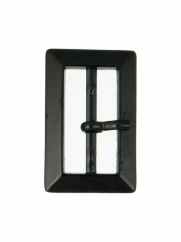 Set 20 catarame metalice dreptunghiulare in finsaj nichel negru mat 3 cm