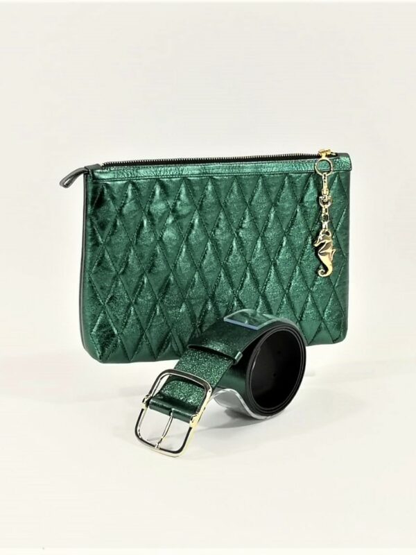 Set cadou Lady M verde metalizat