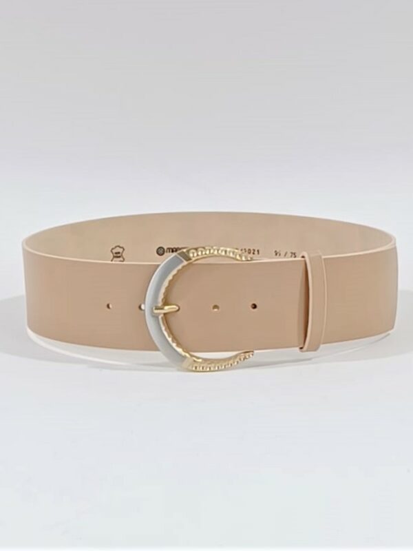 Curea piele bej 6cm