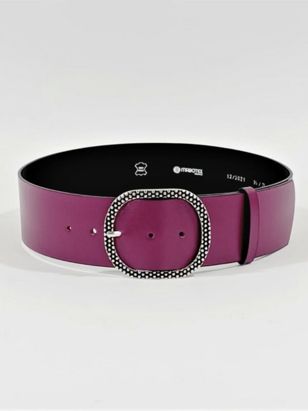 Curea piele mov 6cm