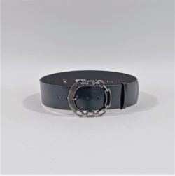 Curea piele neagra 6cm