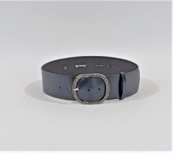 Curea piele neagra 6cm
