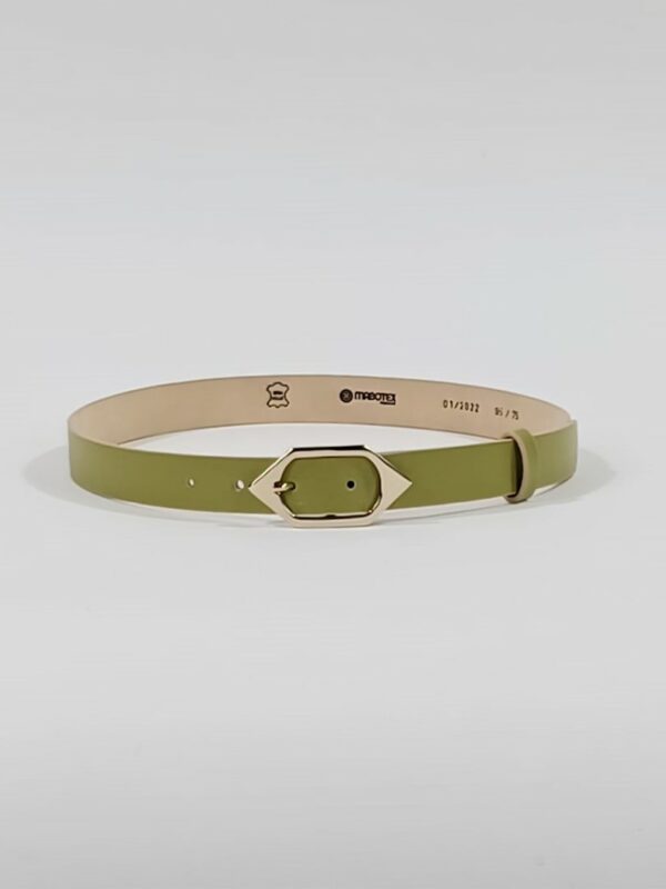 Curea piele verde 2.5cm