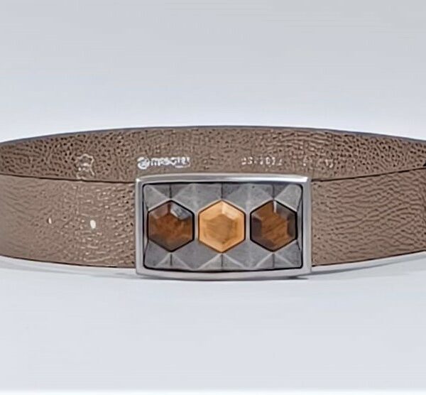 Curea piele bronz 4cm