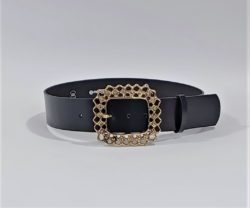 Curea piele neagra 5cm