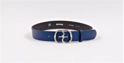 Curea piele albastra 4cm