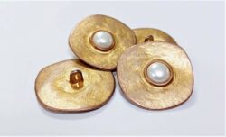 Nasturi metalici cupru-auriu 3.4cm