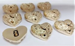 Nasturi nylon aurii inima