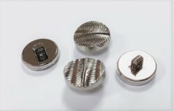 Nasturi nylon cu picior argintii