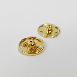 Set 6 capse metalice doua parti aurii 21mm