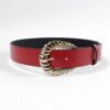 Curea piele grena 3.5cm